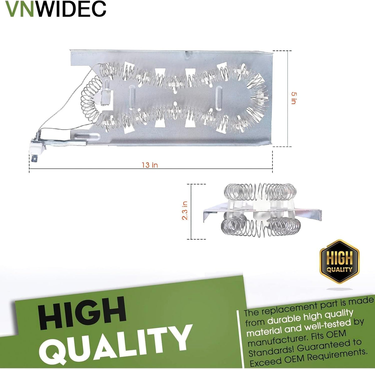 Dryer Heating Element Kit for Maytag YMEDX700AG0 MED5500FW1 MED9800TQ0