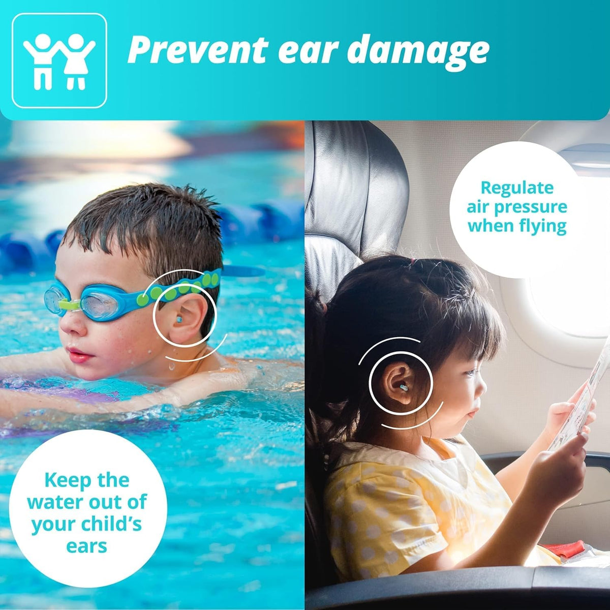 Alpine Pluggies Kids | Kids Ear Protection | Ear Plugs for Small Ear Canals