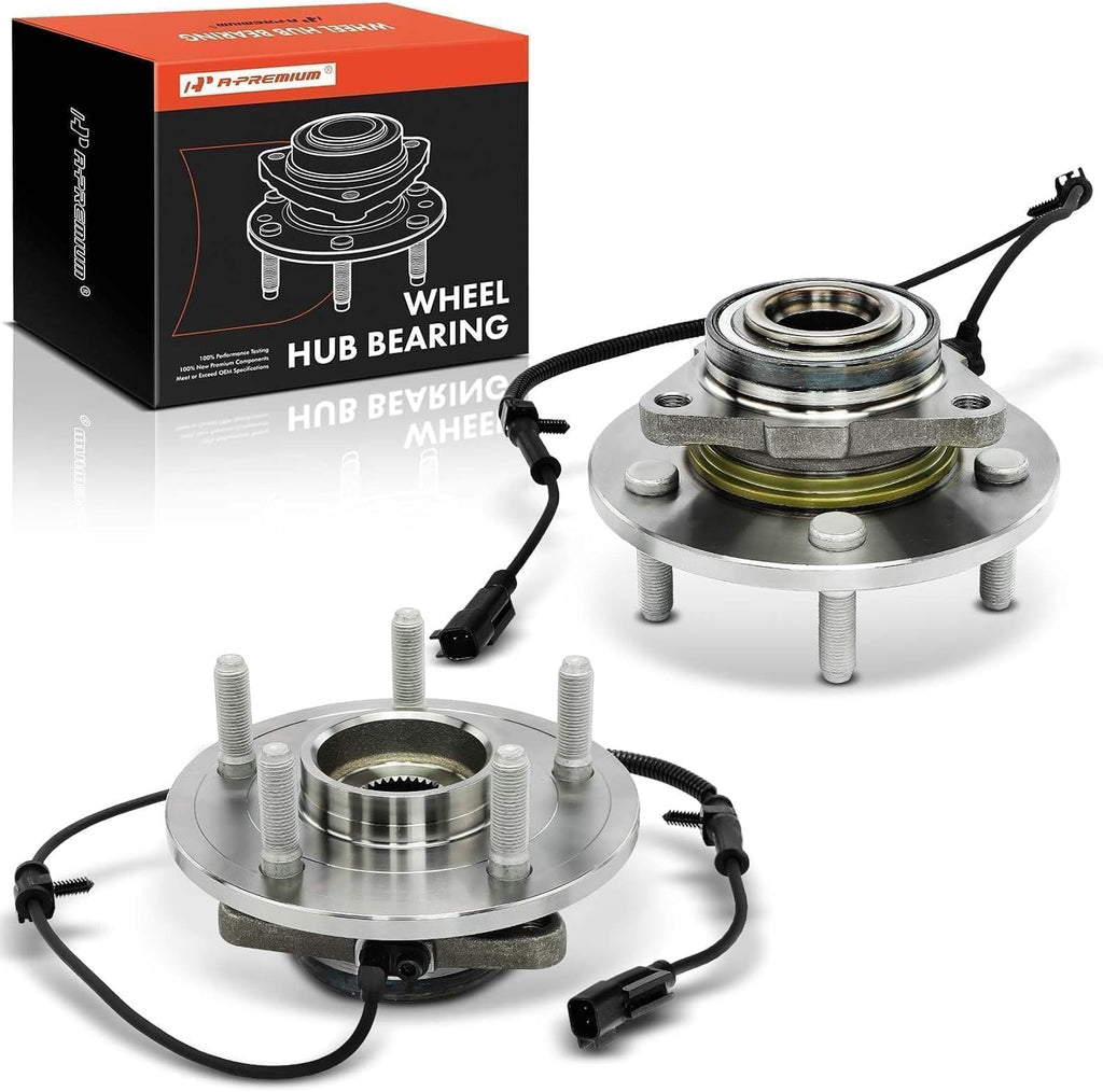 A-Premium Pair Front Wheel Bearing Hub Assembly for Ram 1500 2012-2018