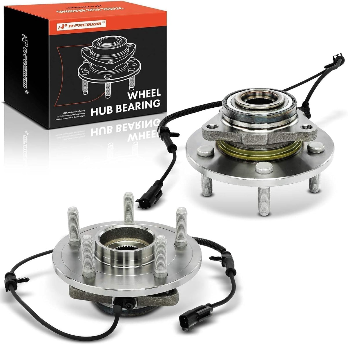 A-Premium Pair Front Wheel Bearing Hub Assembly for Ram 1500 2012-2018