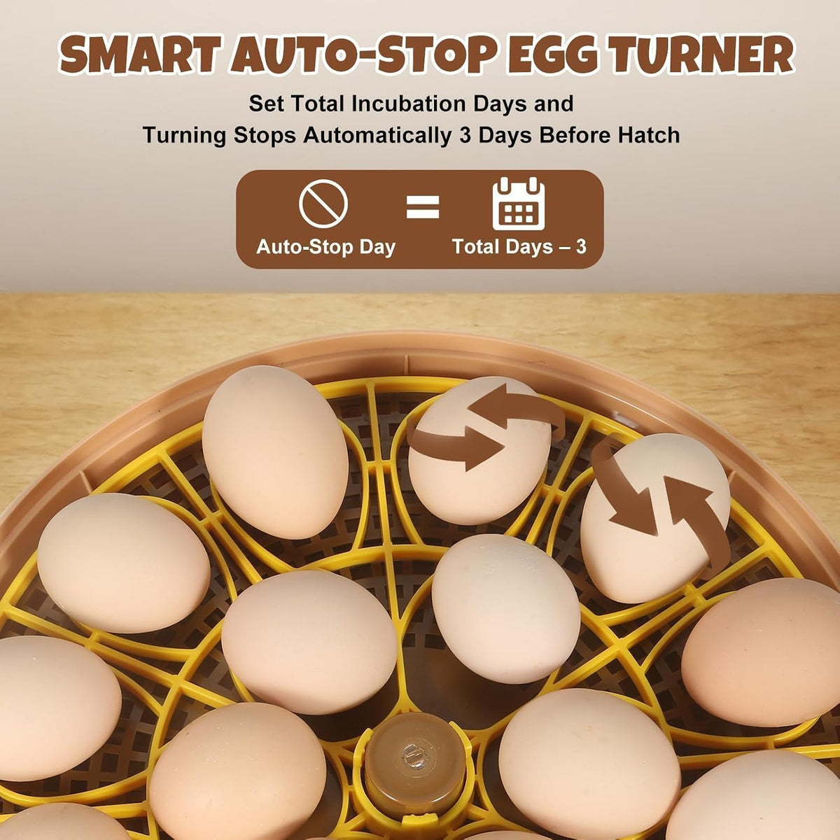 Nest III - 18 Egg Incubator for Hobbyists, Dual-Size Egg Trays, Multi-Level Adaptive Humidity & Temp Control, Custom