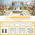 10ft x 10ft Pipe and Drape Adjustable Backdrop Stand Kit