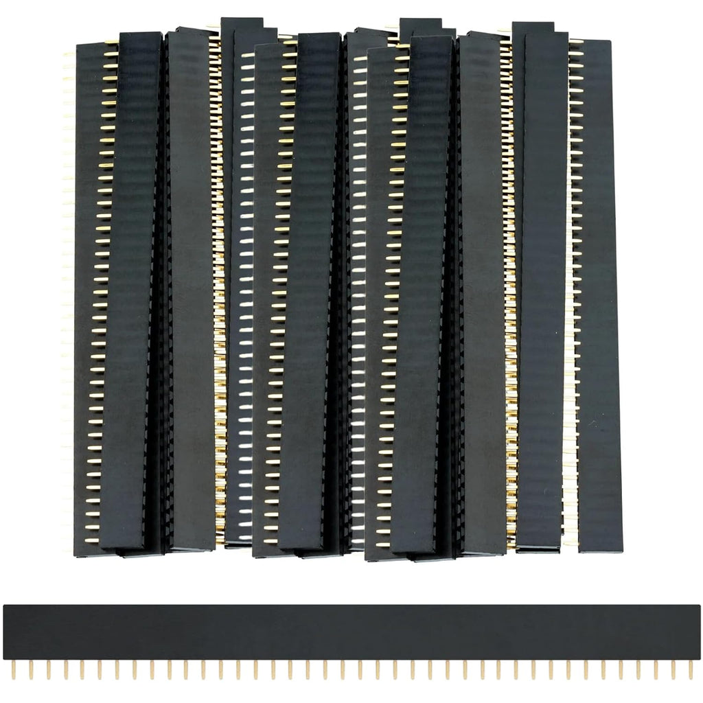 30 Pcs Female Header Pins 2.54 mm Pin Headers Connector for PCB Breadboard