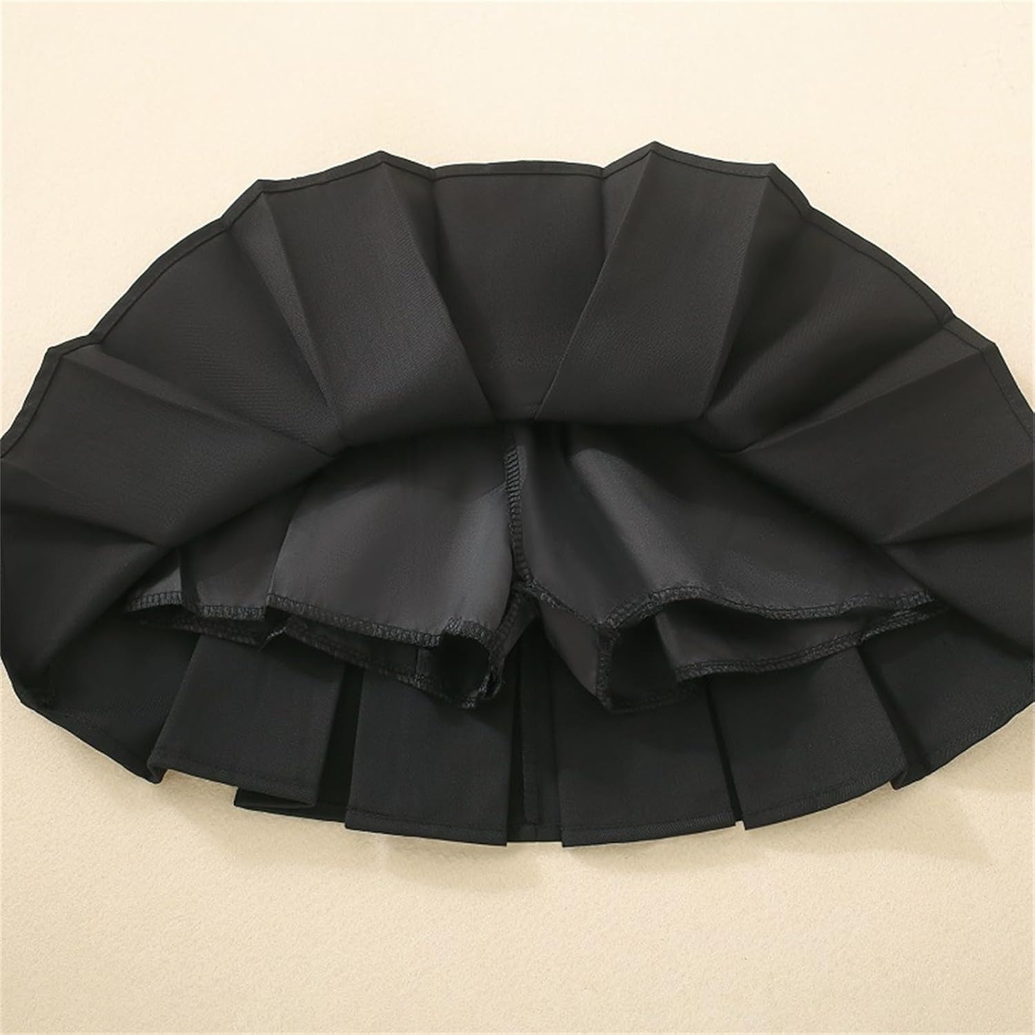 Uniform Skirts for Girls Cute Kids Bow Pleated Skirt Elastic High Waist A-Line Tennis Goft Skort Tween Clothes 3-14Y