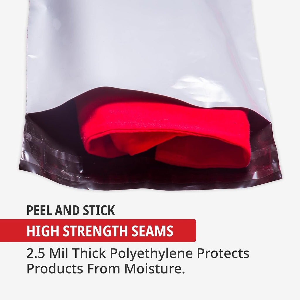 Clear Resealable Poly Bags with Suffocation Warning (400 Pack) - 4 Sizes: 4x6, 5x7, 6x9, 8x10 - Self-Seal Plastic