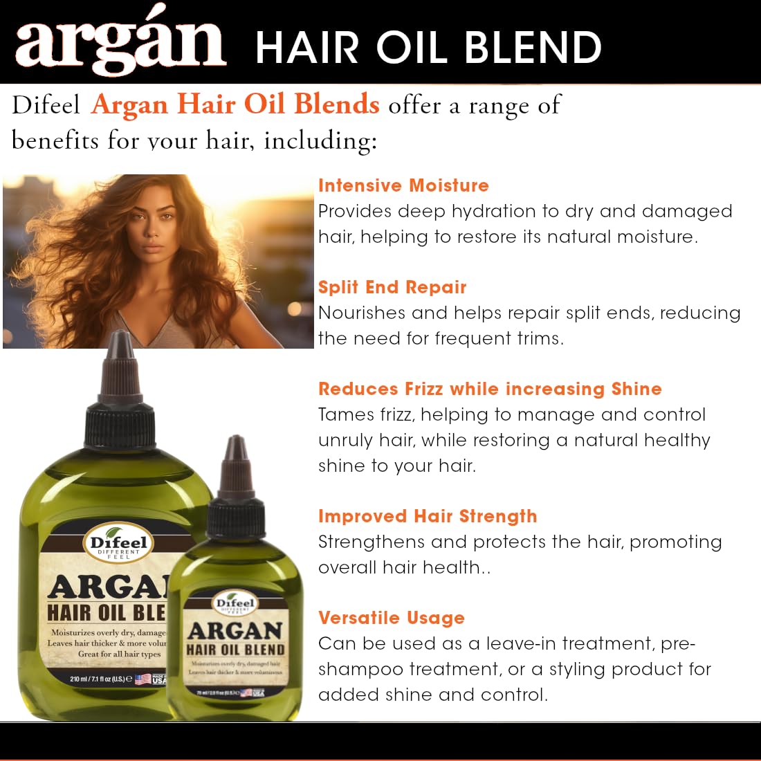 Argan Hair Oil Blend 7.1 Ounce
