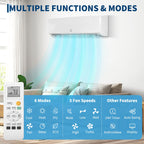 SEER 17 12000BTU 115V Mini Split Air Conditioner