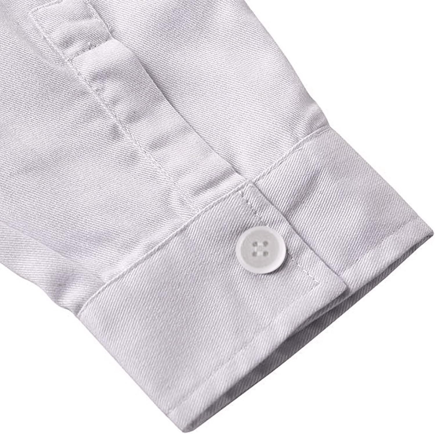 Women's Long Sleeve Lab Coat with Pockets Lightweight Button Front Professional Medical Work Jacket