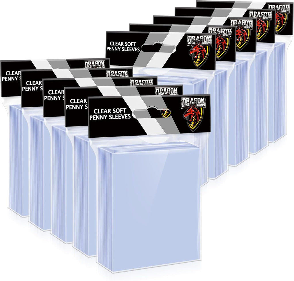 1000 Counts Card Sleeves Top Loaders for Trading Cards, Penny Soft Sleeves Baseball Card Sleeves Protectors Fit for