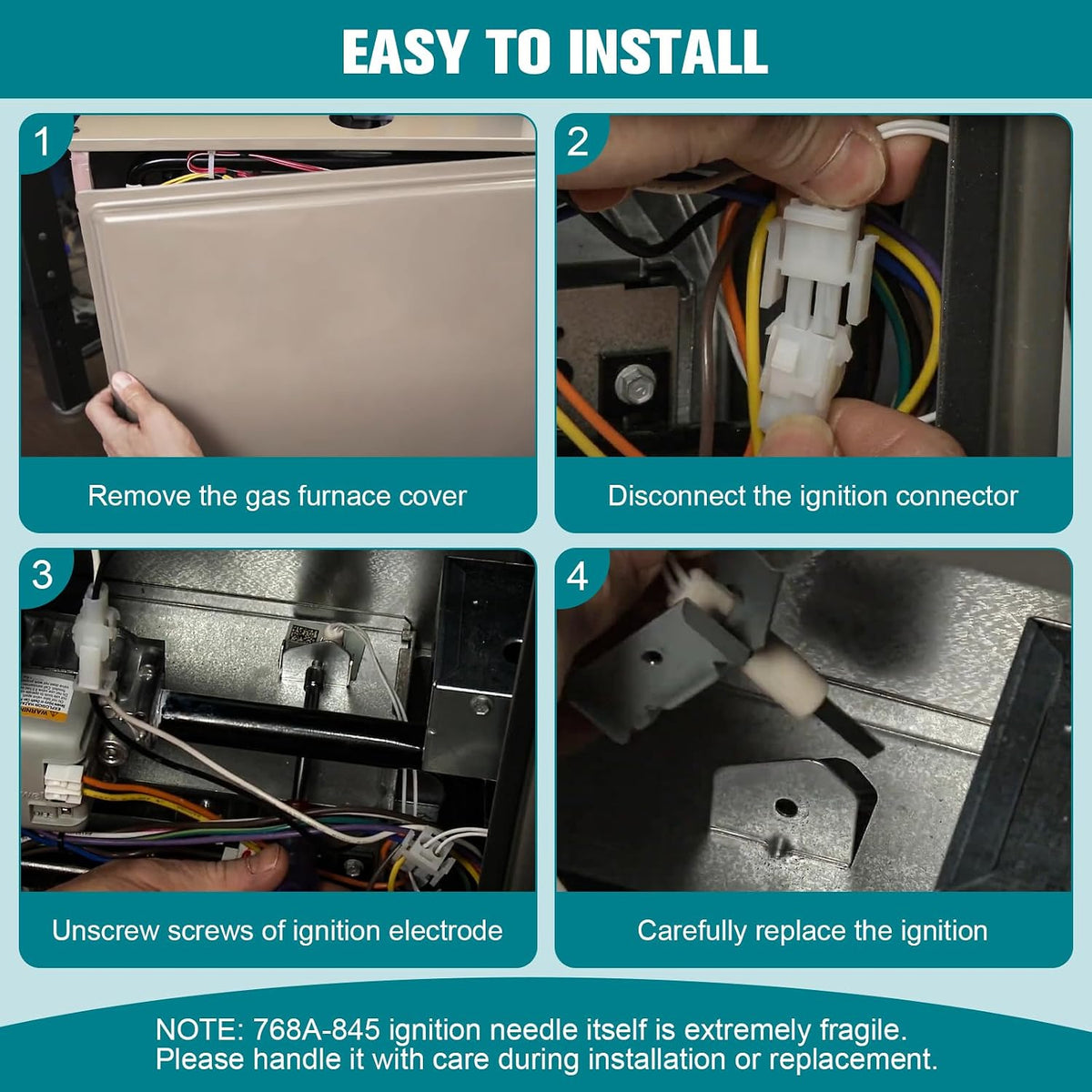 Upgraded 768A-845 Furnace Hot Surface Ignitor Replacement