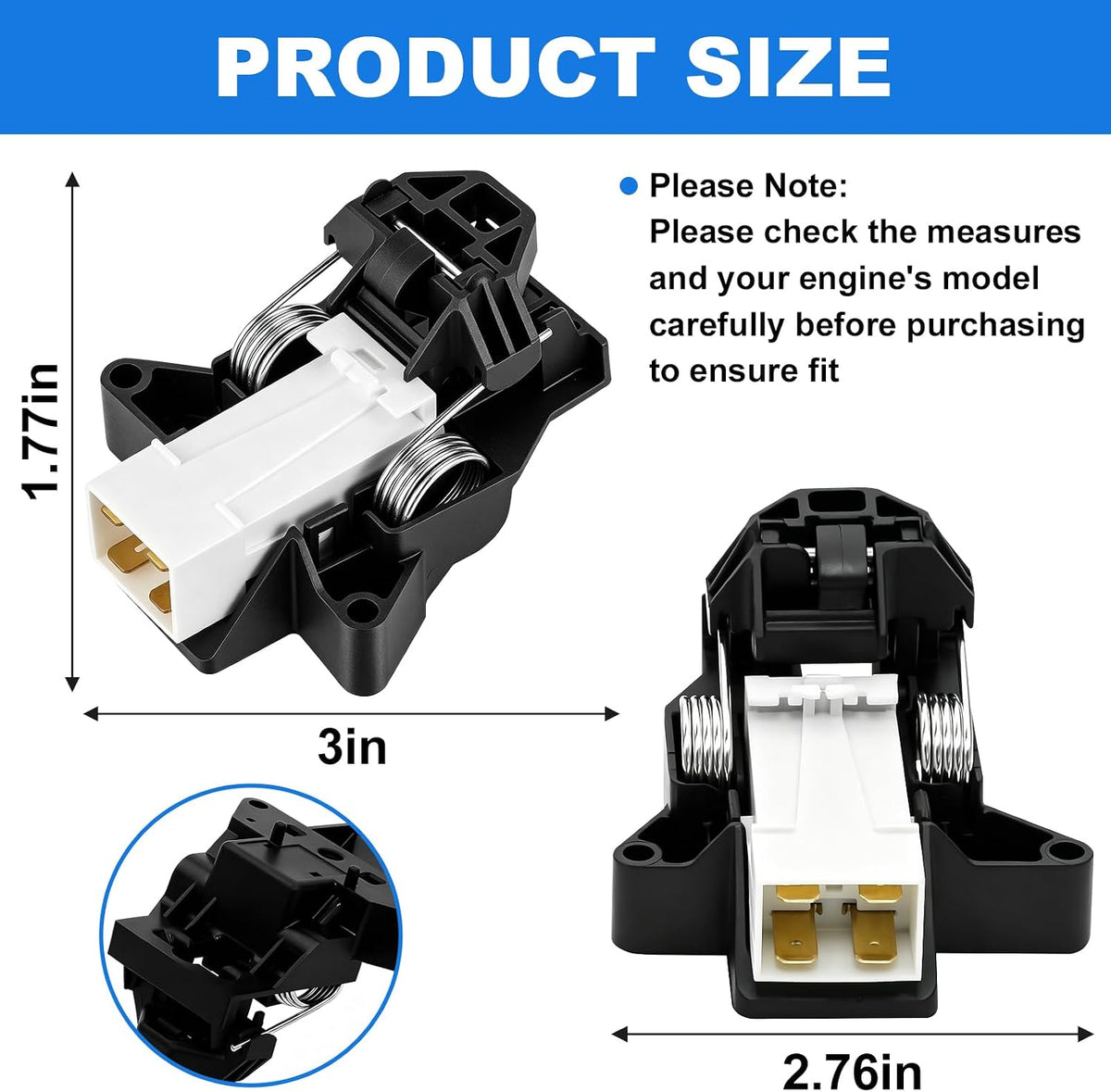 Upgrade 5304516818 Dishwasher Door Latch Kit - Replacement for 5304525218, 154543901, 154758101, 154722401 - Compatible with Electrolux, Kenmore, Frigidaire Dishwashers