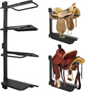 4 Tier Saddle Rack Wall Mount Detachable, Heavy Duty Saddle Stand