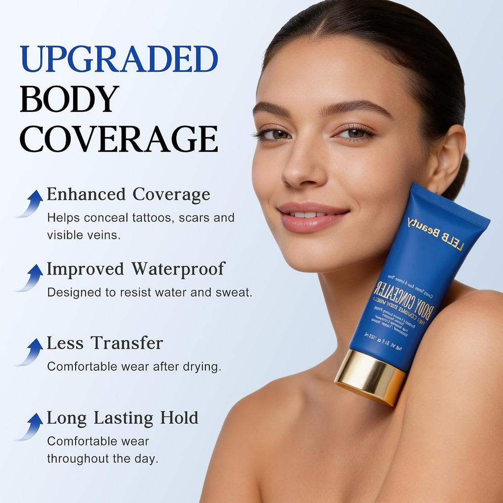 Tattoo Cover Up Makeup Waterproof Concealer for Body leg Makeup 05 Bronze