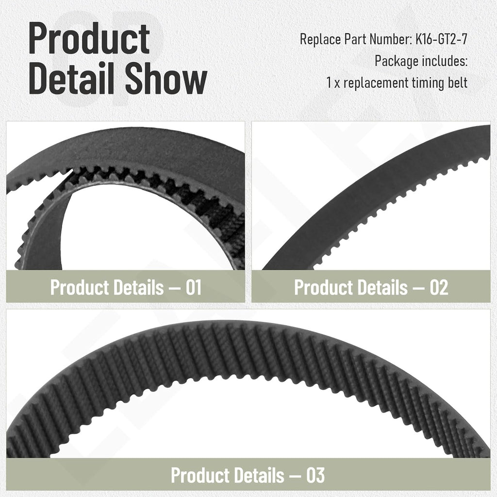 K16-GT2-7 Timing Belt for Liftma-Ster CSL Series Slide Gate Operators