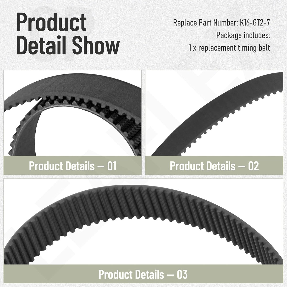 K16-GT2-7 Timing Belt for Liftma-Ster CSL Series Slide Gate Operators
