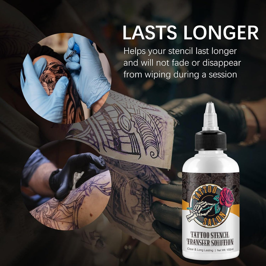 Tattoo Stencil Transfer Gel Solution, 150ml Professional Tattoo Stencil gel Fresh Stuff Stencil Transfer Cream Gel