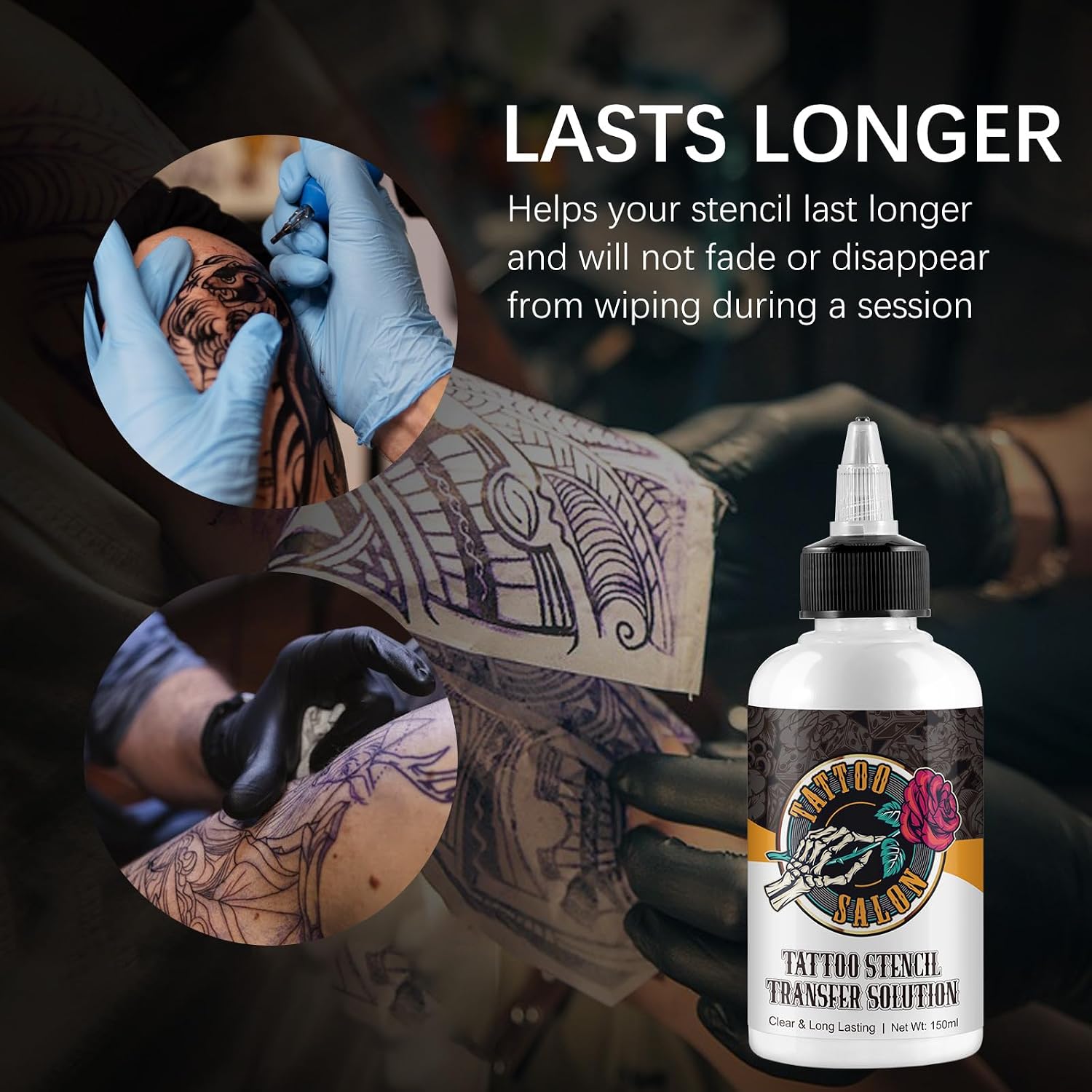 Tattoo Stencil Transfer Gel Solution, 150ml Professional Tattoo Stencil gel Fresh Stuff Stencil Transfer Cream Gel