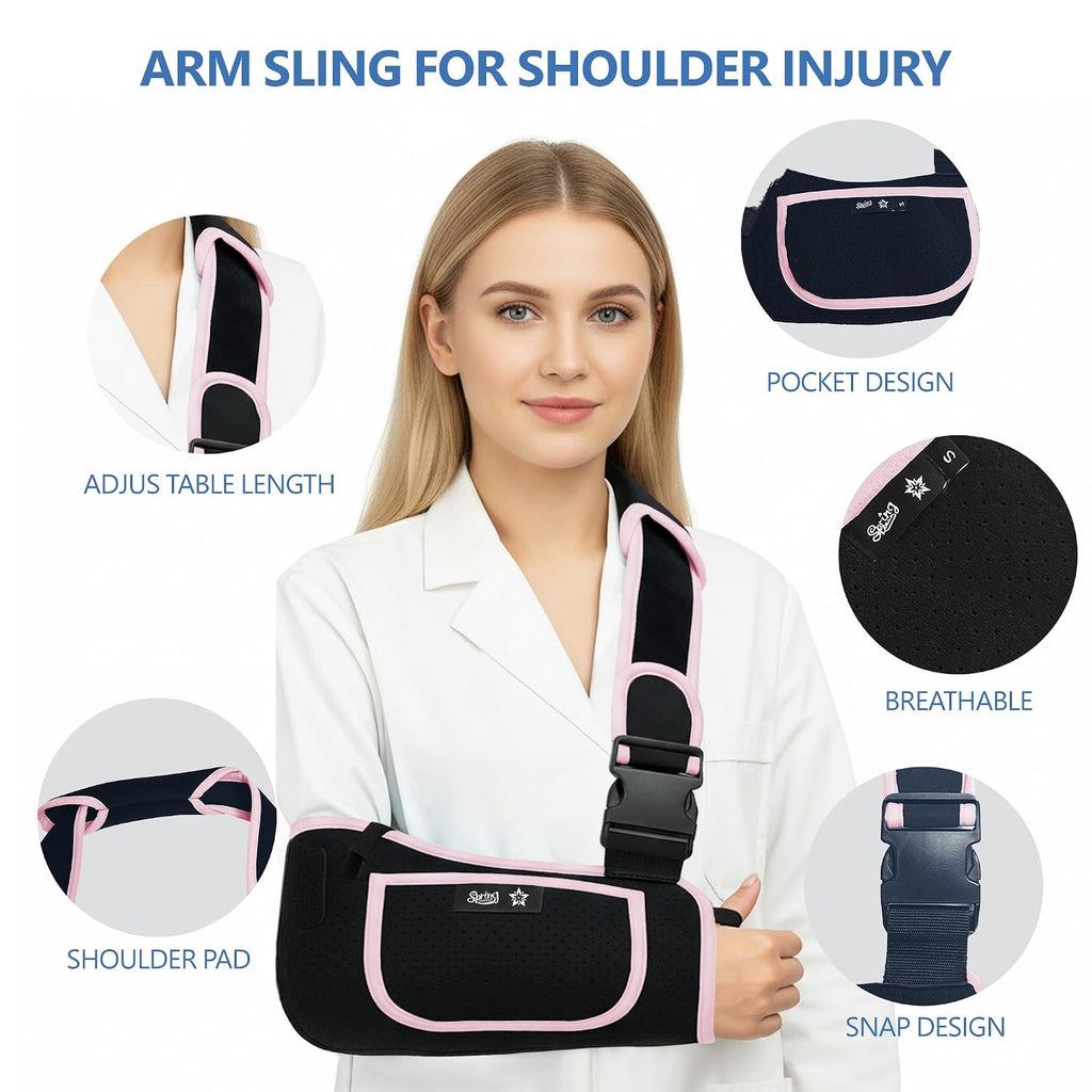 Arm Sling Shoulder Immobilizer for Women and Men Adjustable