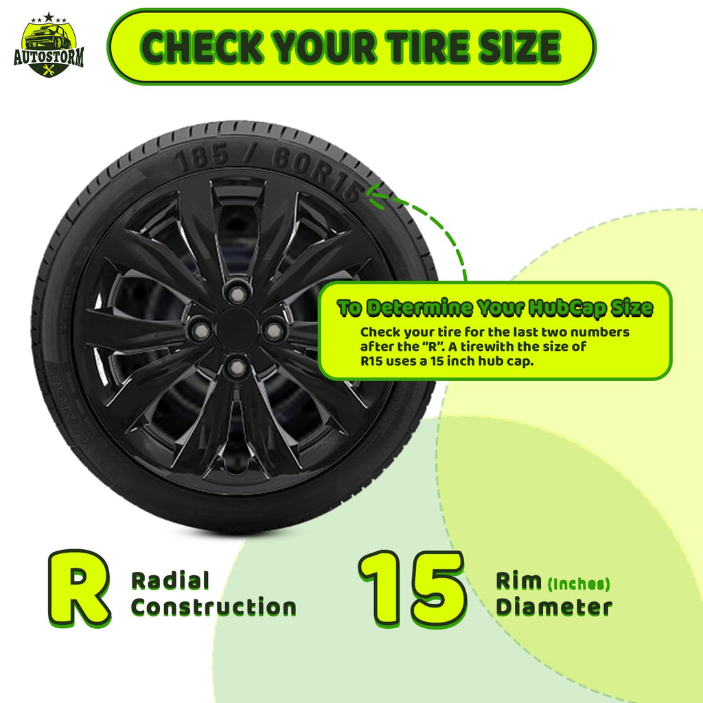15" Hubcaps for 2018-2022 Hyundai Accent