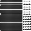 6 Pcs 1U,2U,4U Blank Panel Metal Rack Mount, 19 Inches, Filler Panel Mount Spacer Rack Blanking Panel Kit for Enclosure Server Rack Cabinet Black