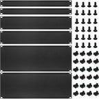 6 Pcs 1U,2U,4U Blank Panel Metal Rack Mount, 19 Inches, Filler Panel Mount Spacer Rack Blanking Panel Kit for Enclosure Server Rack Cabinet Black