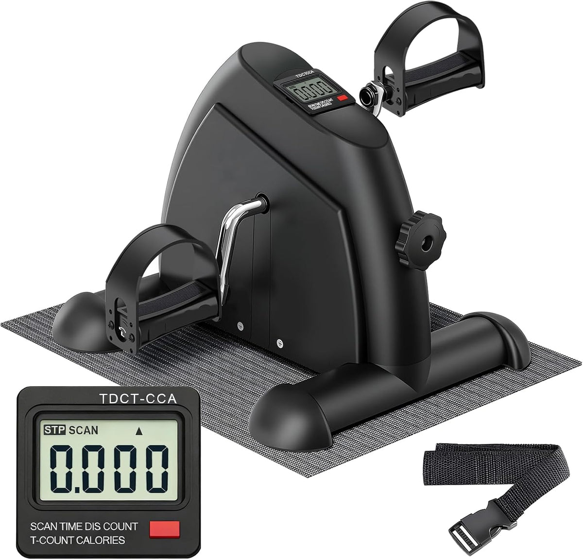 Mini Exercise Bike, Portable Under Desk Pedal Exerciser, Arm & Leg Trainer