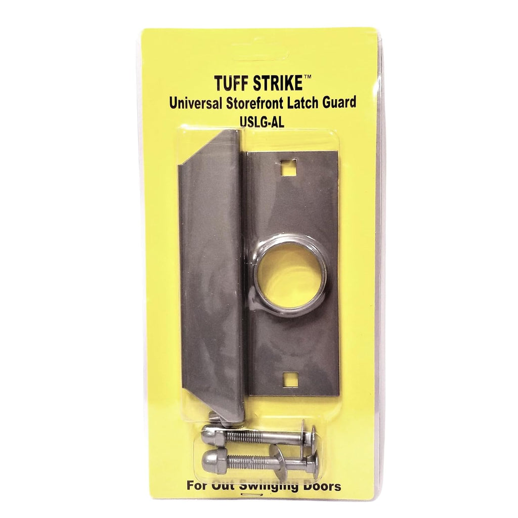 Steel Latch Guard Plate for Out-Swinging Doors | Commercial Door Security | Universal Latch Guard | TUFF STRIKE |