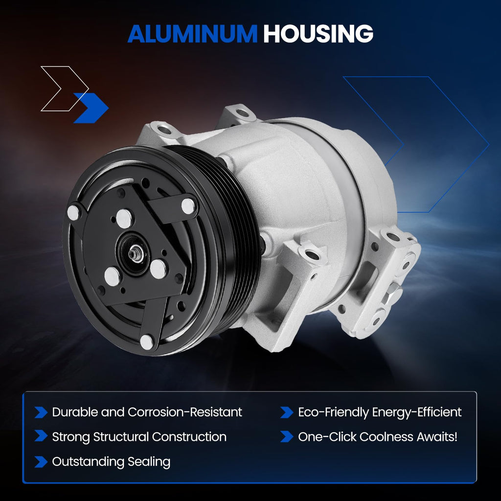 SYKRSS 68270 AC Compressor with Clutch for Chevrolet Aveo 2004-2008 1.6L L4