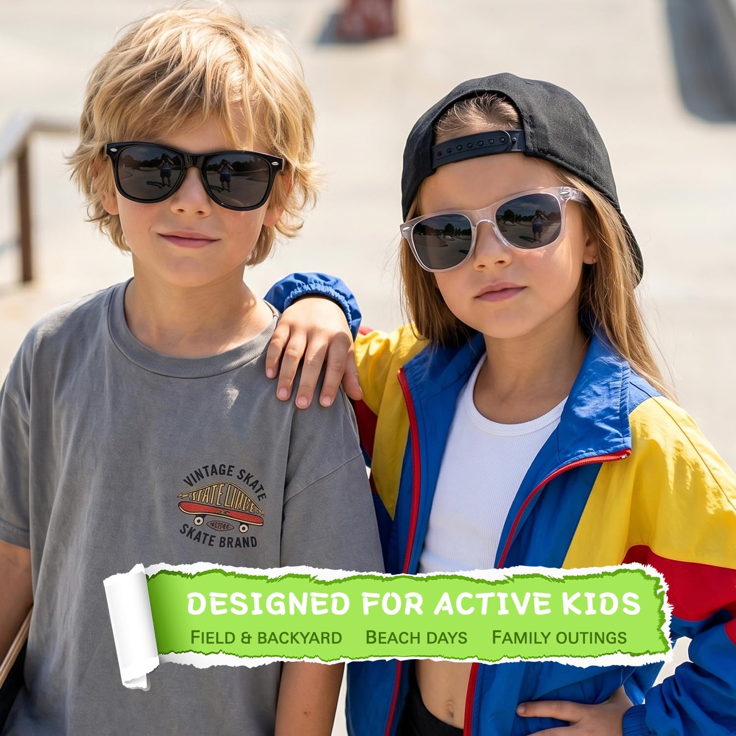 Kids Sunglasses Polarized UV400 for Toddlers Boys Girls Age 2-8 | Kids Sunglasses Polarized Age 2-8 UV400 Baby Boys