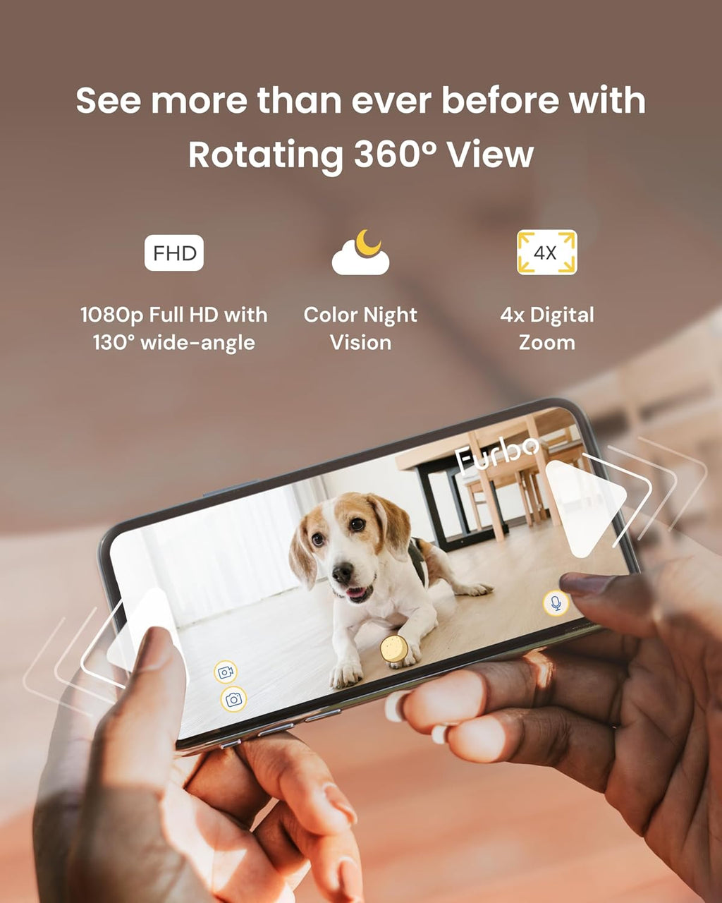 360° Dog Camera [Core Features, No Ongoing Cost]