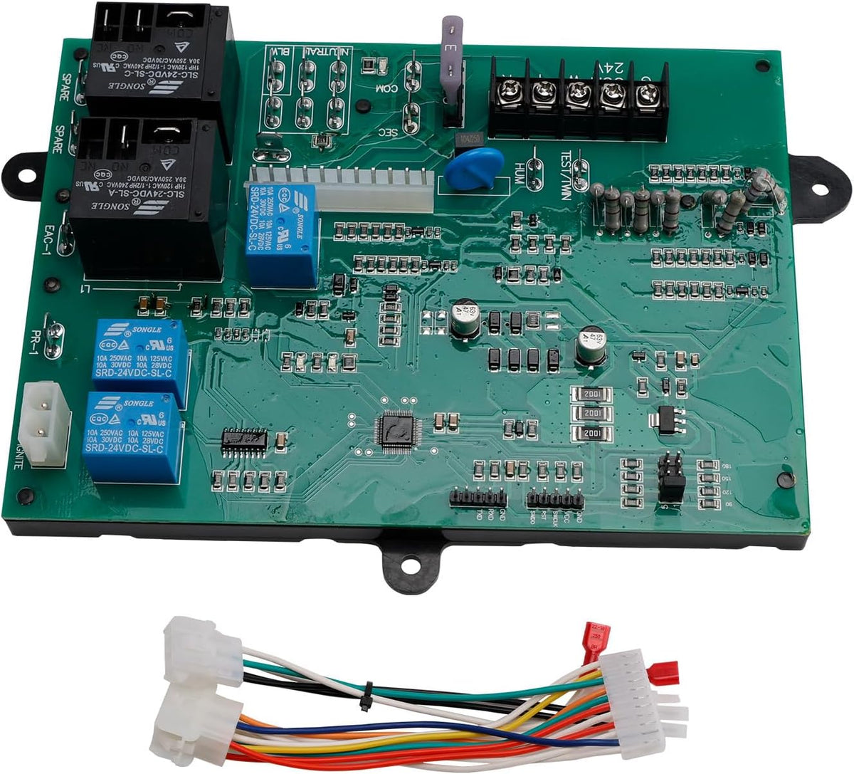 ICM282A For Carrier Furnace Control Board Replacement - Compatible with CEBD431012-01A, HK42FZ Series, Easy Installation, Diagnostic LED, 24VAC Thermostat, Reverse Polarity Protection