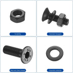 1144 PCS M3 M4 M5 M6 Countersunk Screws Assortment Kit, Hex Head Socket Set
