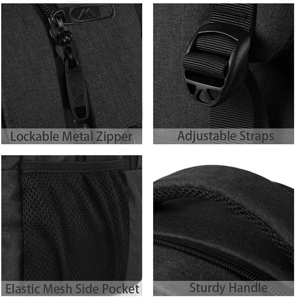 Business Laptop Backpack, 15.6 Inch Travel Laptop Bag Rucksack, Water-Resistant Bag Daypack for Work College Computer