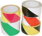 JVCC Hazard Warning Tape 6 mils Thick, 1 in. x 18 yds. (Black with Yellow Stripes)