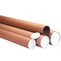 Mailing Tubes, 3" W x 24" H, 24-Pack - Heavy-Duty Round Corrugated Tubes for Mailing and Storage of Blueprints