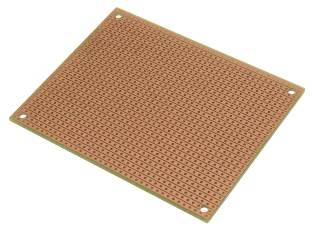 ST2 StripBoard, Uncut Strips, 1 Sided PCB, Size 2 = 100 x 80mm (3.94 x 3.15in)