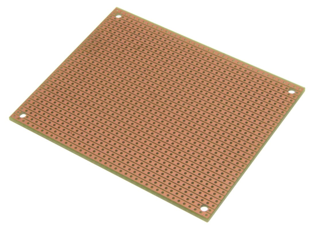 ST2 StripBoard, Uncut Strips, 1 Sided PCB, Size 2 = 100 x 80mm (3.94 x 3.15in)