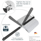 12-Inch Aluminum Pizza Peel with Long Foldable Handle