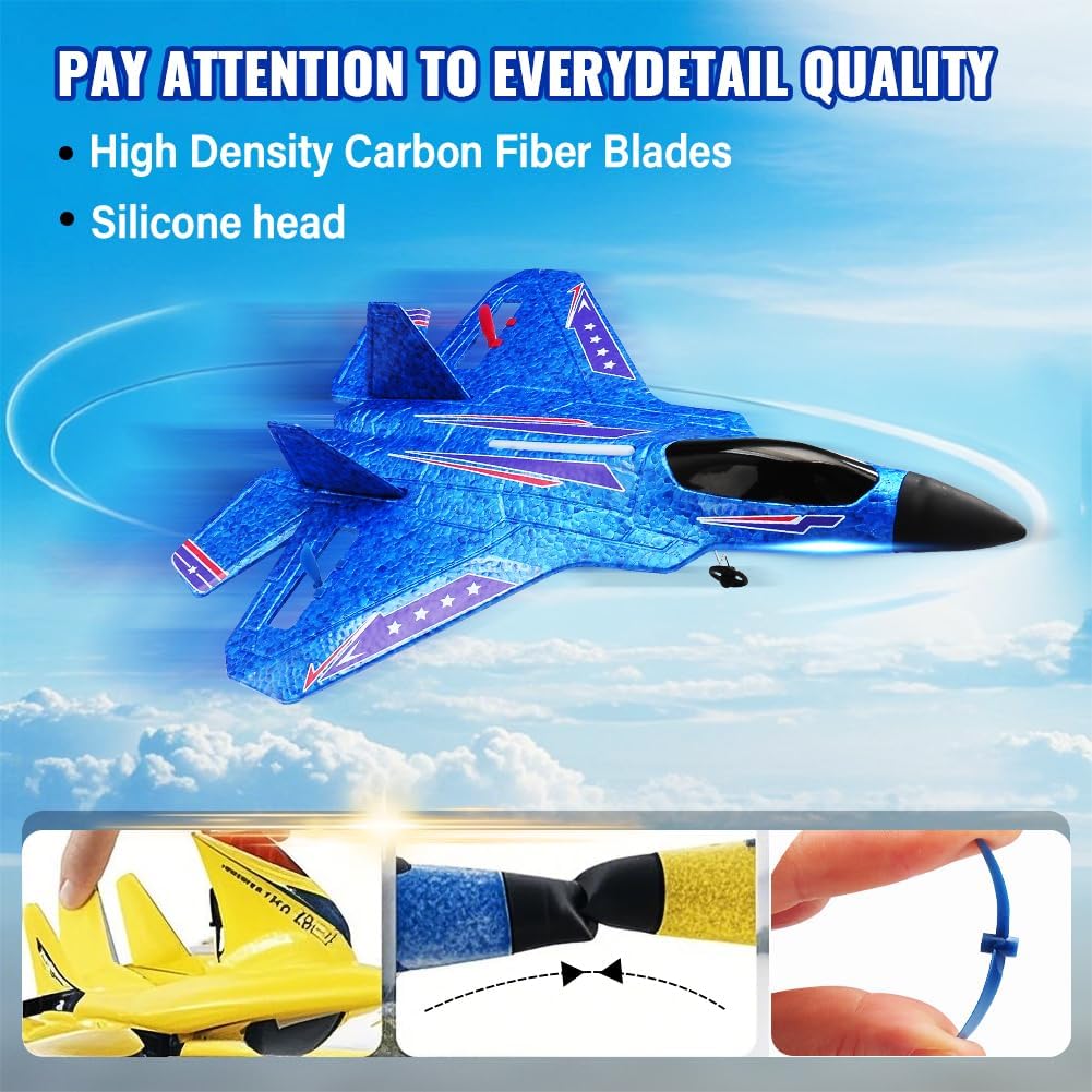 F-22 Raptor 2.4GHz RTF RC Fighter With 6-Axis Gyro For Kids Beginners | stable 6-axis gyro easy to fly