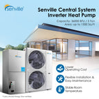 Central Air Conditioning System, Heat Pump, Inverter, 3 Ton