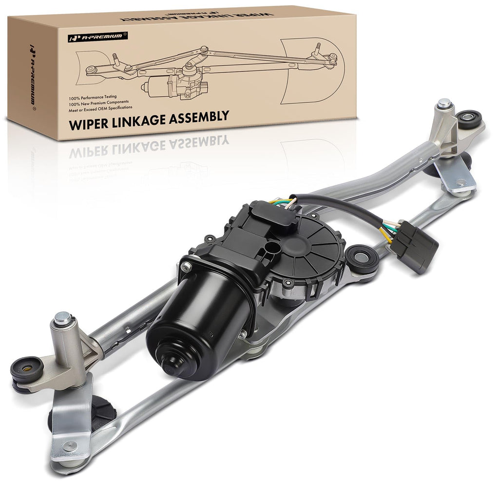 A-Premium Front Windshield Wiper Motor and Linkage Assembly
