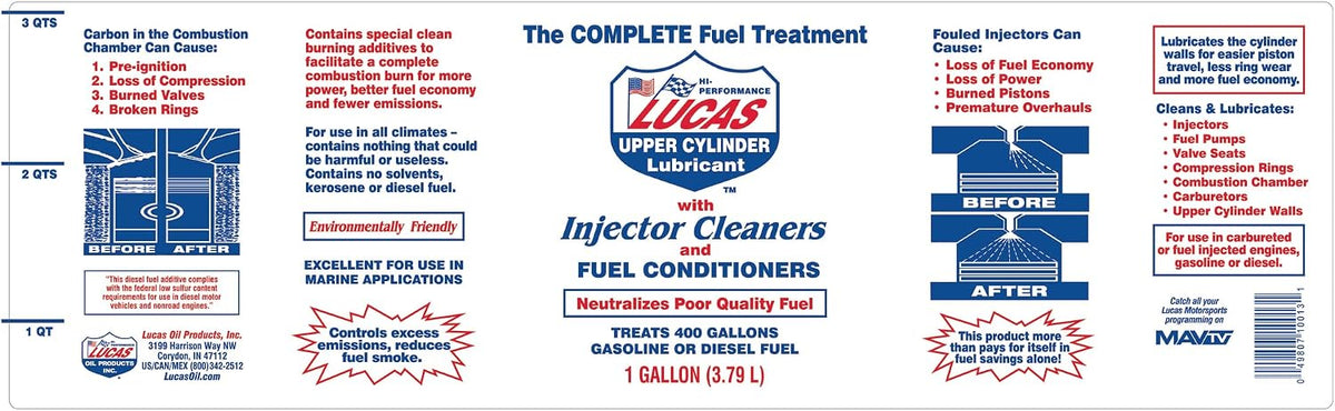Lucas Oil 10013 Fuel Treatment - 1 Gallon