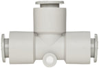 SMC KQ2T04-00A PBT Push-to-Connect Tube Fitting, Union Tee, 4 mm Tube OD (Pack of 10)
