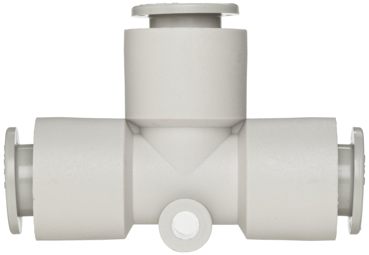 SMC KQ2T04-00A PBT Push-to-Connect Tube Fitting, Union Tee, 4 mm Tube OD (Pack of 10)