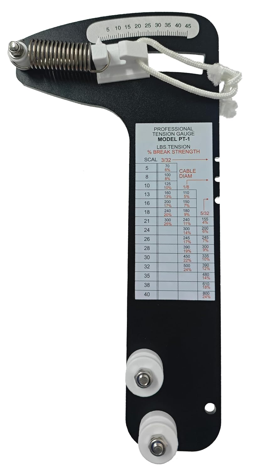 PT-1(M) Tension Meter Professional Fits 3/32", 1/8", 5/32" Cables