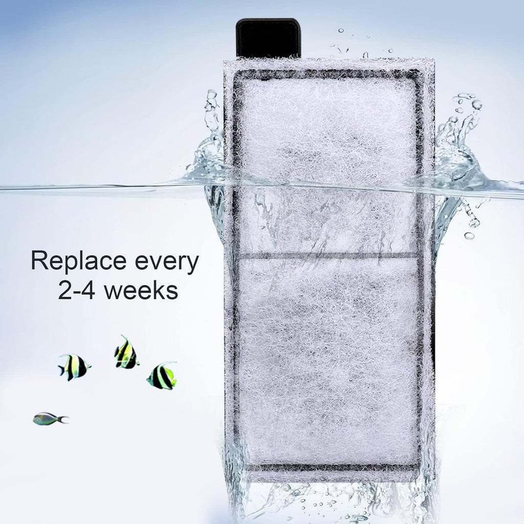 8 Pack Aquarium Filter Cartridge Replacement Fish Tank Filter Cartridge for Aquarium Internal Filter (Small)