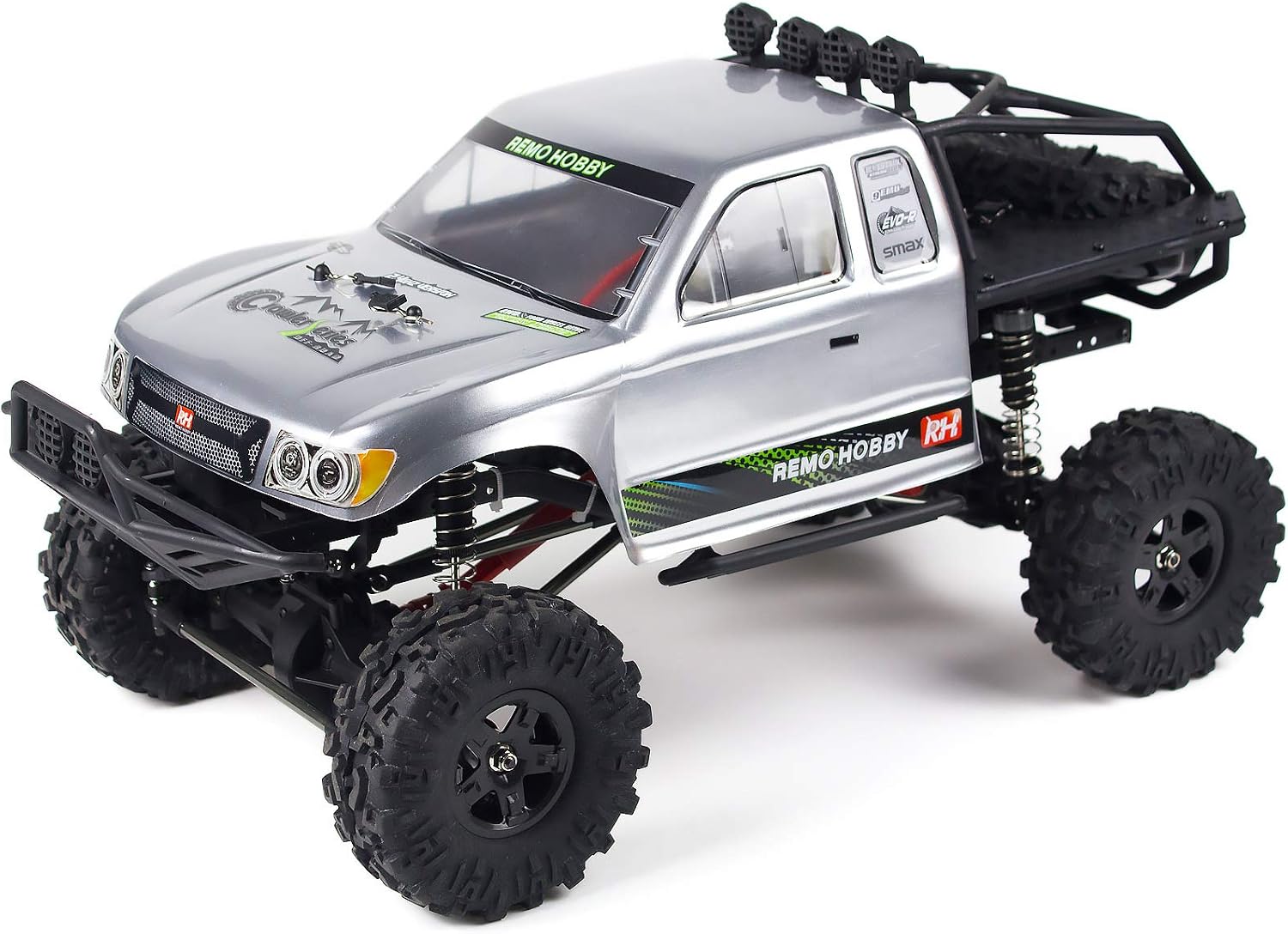 1:10 Scale Rock Crawler 4WD Off-Road Remote Control Truck | 2.4Ghz,Brushed Motor,Waterproof ESC,20-25km/h Speed,.2V