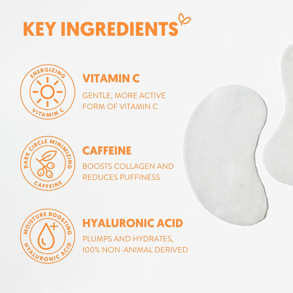 Vitamin C + Caffeine Under Eye Mask Patches - 5 Pairs