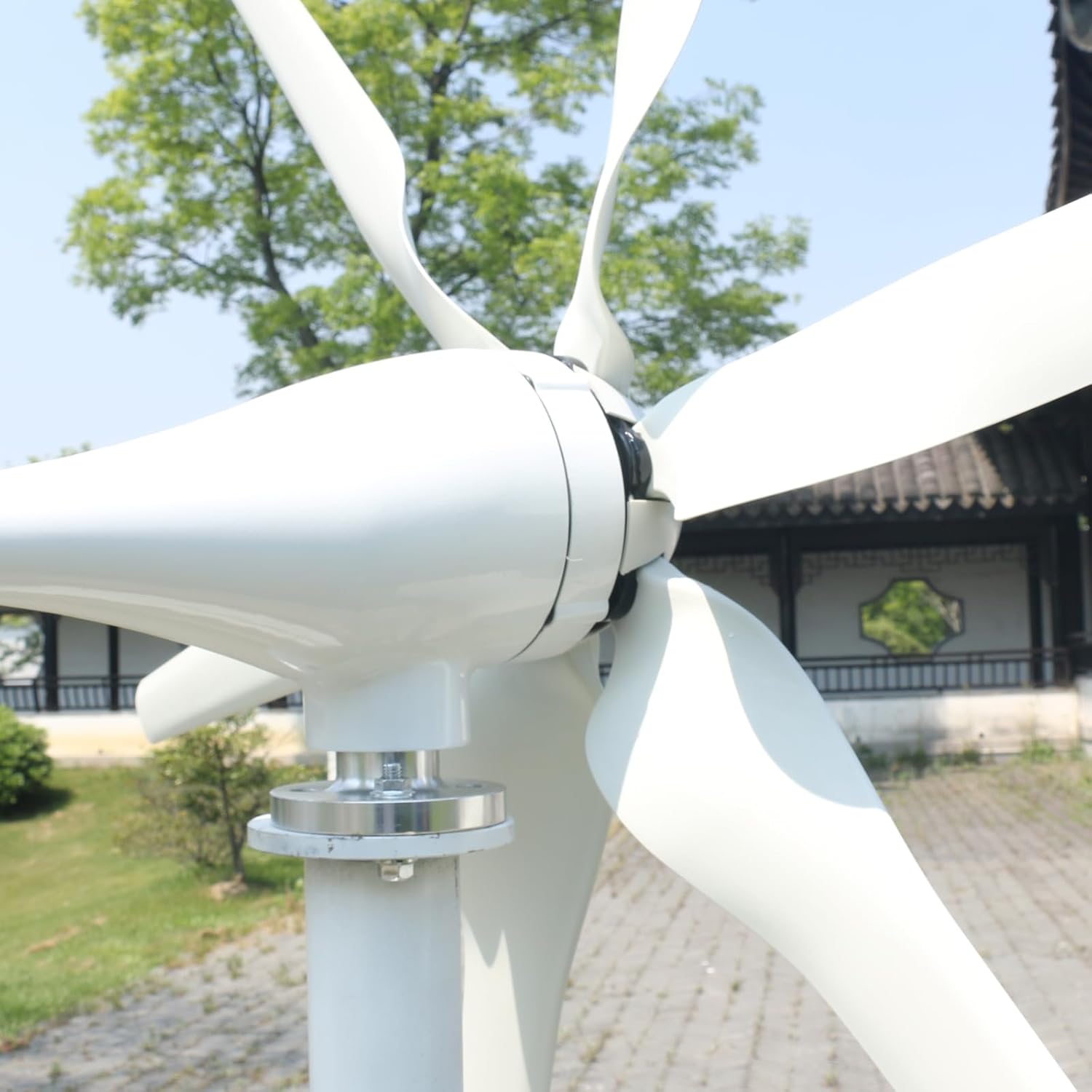 Wind Turbine Generator 400W 12V 6-Blade Wind Power Generator with Mppt Charge Controller,RV Wind Power Generator, Off