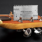 Guitar String Action Gauge Ruler, Stainless Steel Luthier Setup Tool